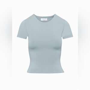 Aritzia Babaton Baby Blue Contour Crew T-Shirt